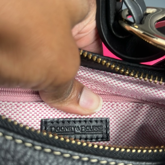 NWOT Dooney & Bourke Medium Black Leather Hobo Purse - Picture 13 of 14